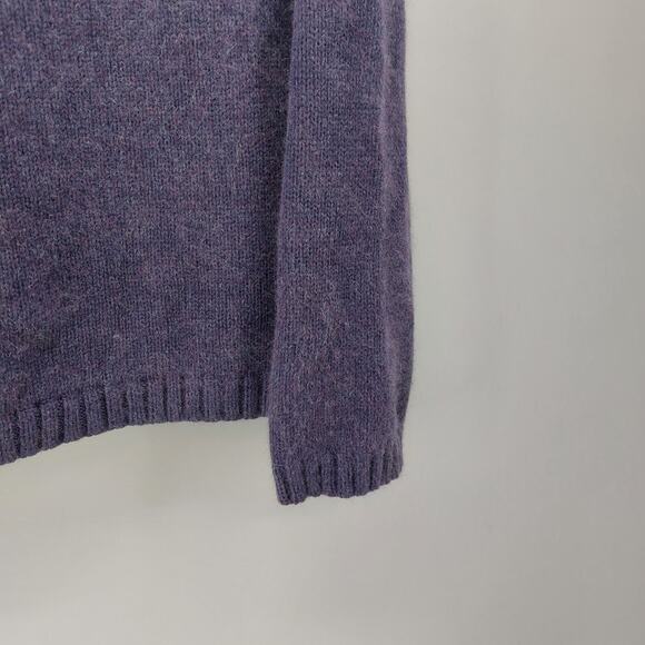 Eddie Bauer Purple Sweater Cotton Angora Nylon M - Picture 12 of 13